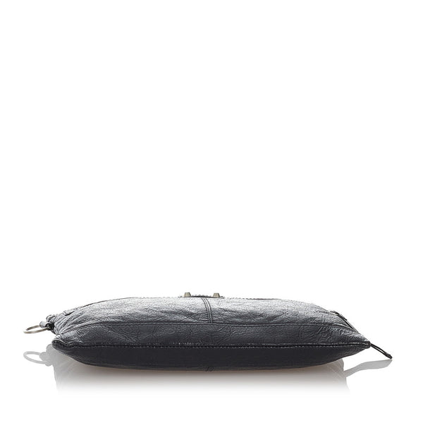バレンシアガ 273022 ブラック レザー クラッチバッグ メンズ BALENCIAGA 【中古】