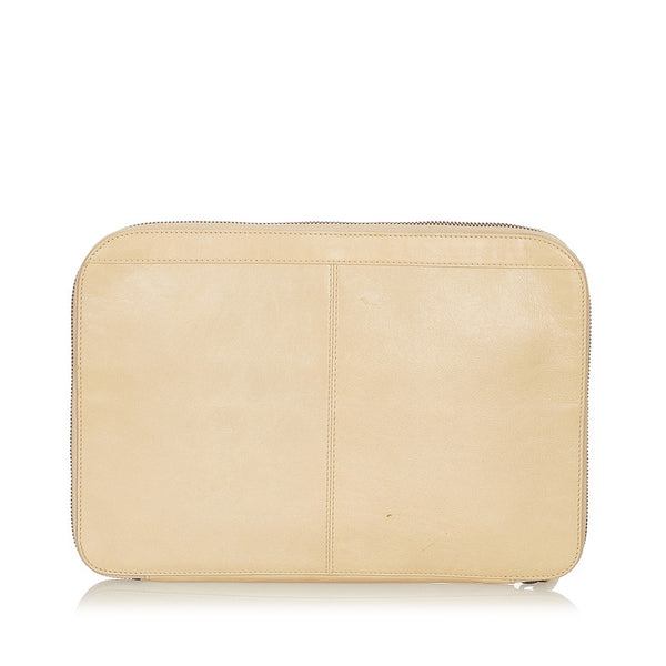 バレンシアガ クラシック 224851 ベージュ レザー クラッチバッグ レディース BALENCIAGA 【中古】