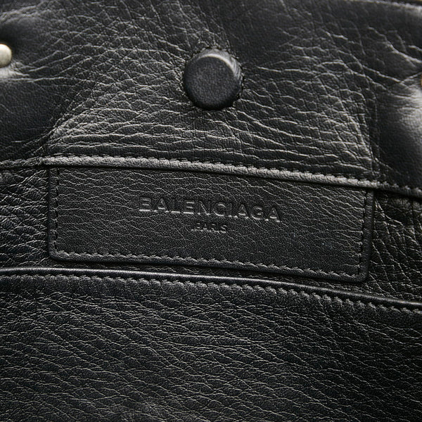 バレンシアガ ミニペーパー ハンドバッグ ショルダーバッグ 2WAY 305572 ブラック レザー レディース BALENCIAGA 【中古】