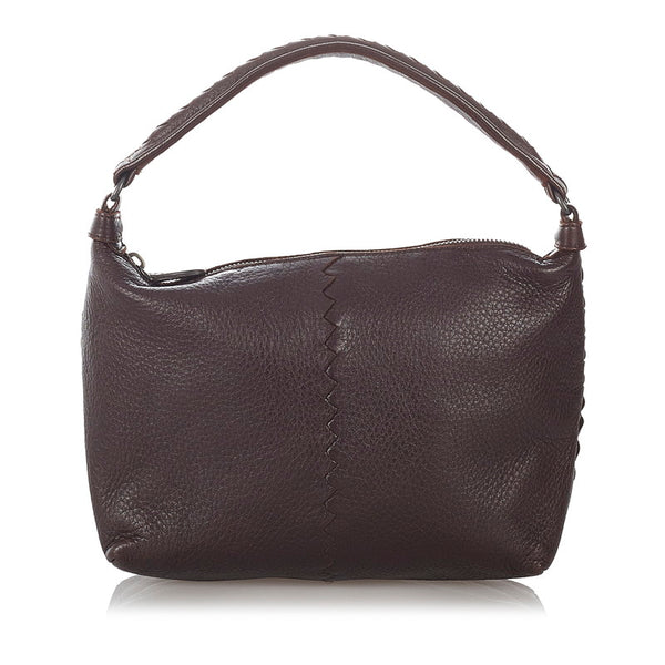 ボッテガヴェネタ チェルボ ショルダーバッグ ブラウン レザー レディース BOTTEGAVENETA 【中古】