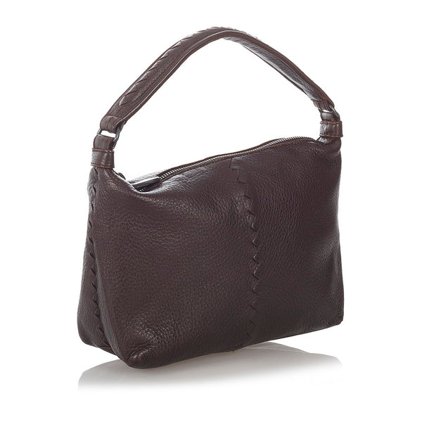 ボッテガヴェネタ チェルボ ショルダーバッグ ブラウン レザー レディース BOTTEGAVENETA 【中古】