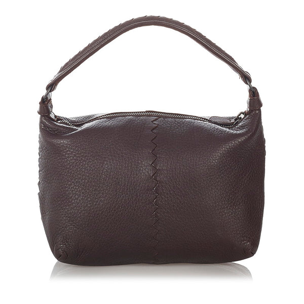 ボッテガヴェネタ チェルボ ショルダーバッグ ブラウン レザー レディース BOTTEGAVENETA 【中古】