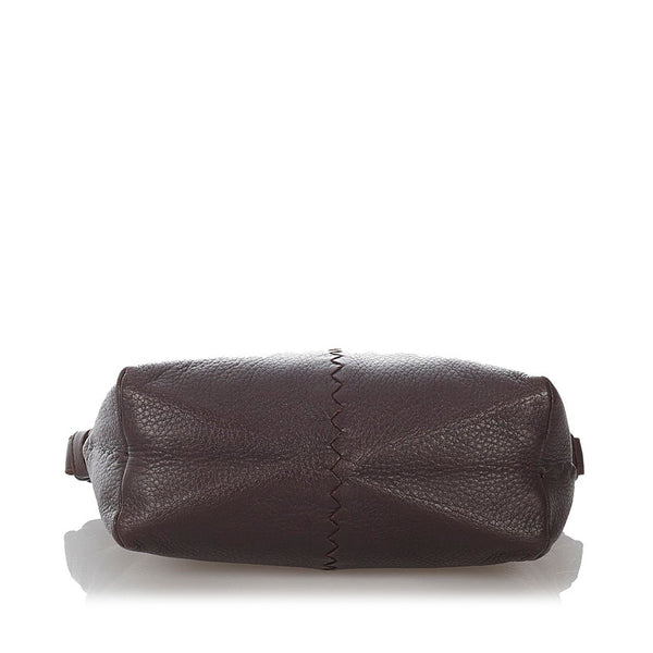 ボッテガヴェネタ チェルボ ショルダーバッグ ブラウン レザー レディース BOTTEGAVENETA 【中古】