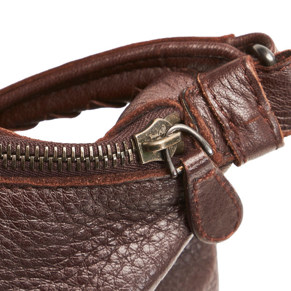 ボッテガヴェネタ チェルボ ショルダーバッグ ブラウン レザー レディース BOTTEGAVENETA 【中古】
