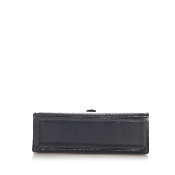 バーバリー ブラック レザー ハンドバッグ レディース BURBERRY 【中古】