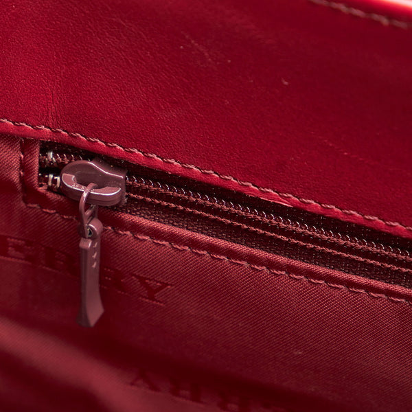 バーバリー ハンドバッグ ブラック ピンク ナイロン レザー レディース BURBERRY 【中古】