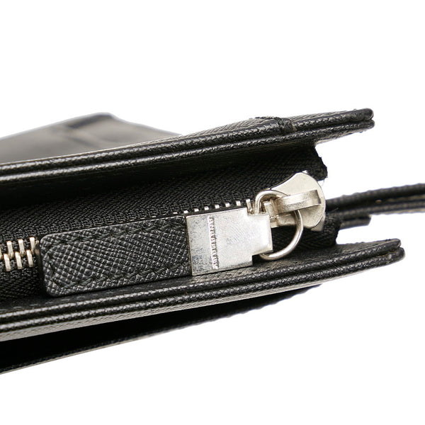 バーバリー ブラック レザー セカンドバッグ メンズ BURBERRY 【中古】