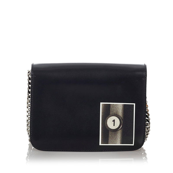 バーバリー TB バッグ 肩掛け ショルダーバッグ ブラック レザー レディース BURBERRY 【中古】