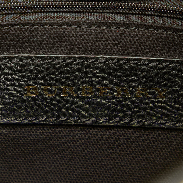 バーバリー ノバチェック ベージュ PVC レザー ショルダーバッグ レディース BURBERRY 【中古】