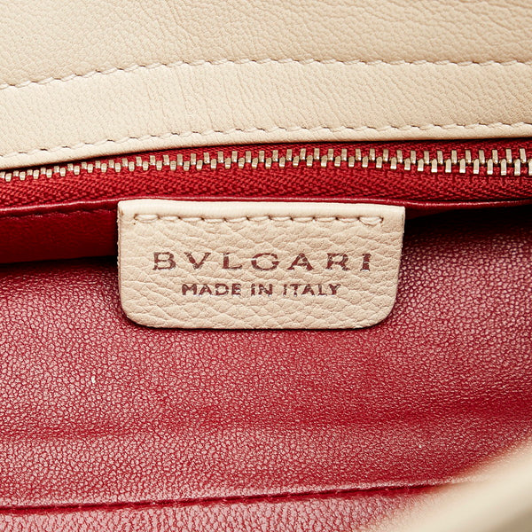 ブルガリ ホワイト レザー ハンドバッグ レディース BVLGARI 【中古】