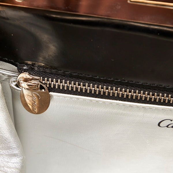 カルティエ ワンショルダー ブラック ゴートスキン レディース CARTIER 【中古】