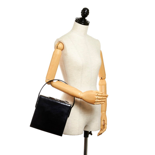 カルティエ ワンショルダー ブラック ゴートスキン レディース CARTIER 【中古】