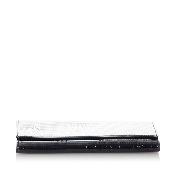 カルティエ 長財布 ブラック パテントレザー レディース CARTIER 【中古】