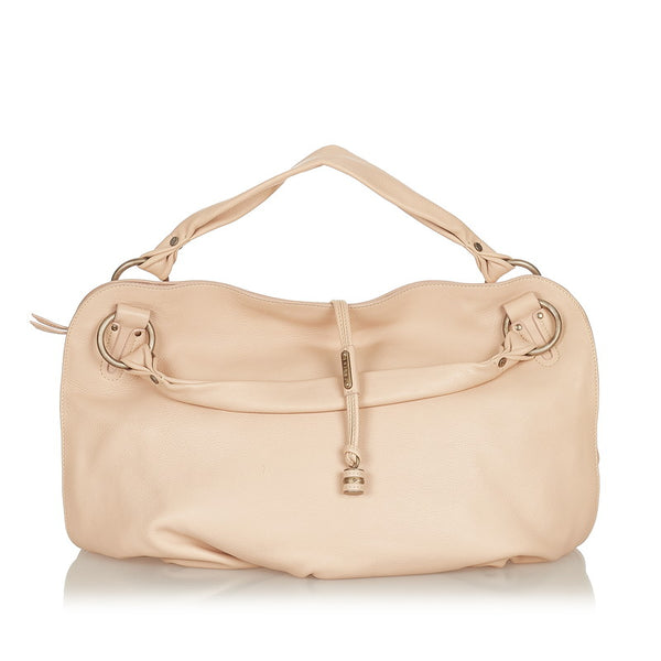 セリーヌ ハンドバッグ ベビーピンク レザー レディース CELINE 【中古】
