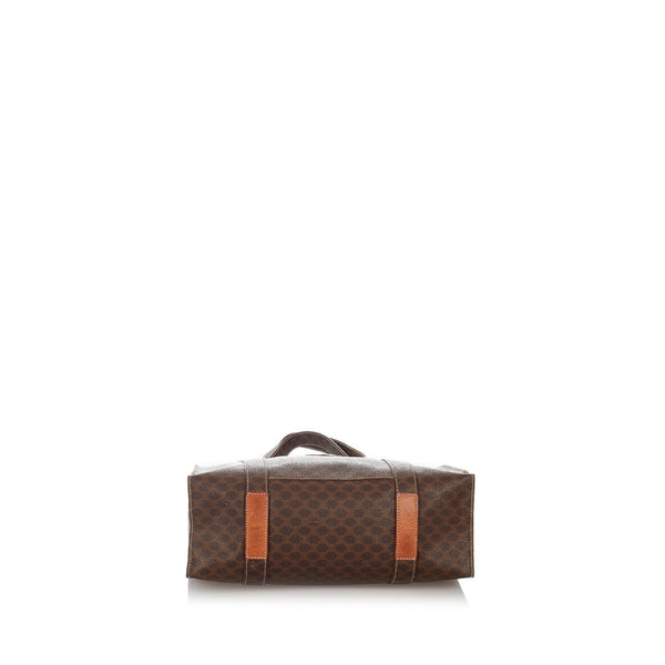 セリーヌ マカダム ブラウン PVC トートバッグ レディース CELINE 【中古】