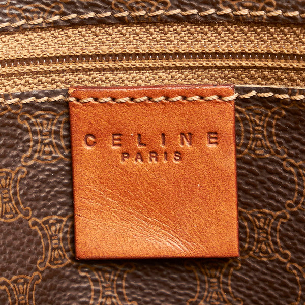 セリーヌ マカダム ブラウン PVC トートバッグ レディース CELINE 【中古】