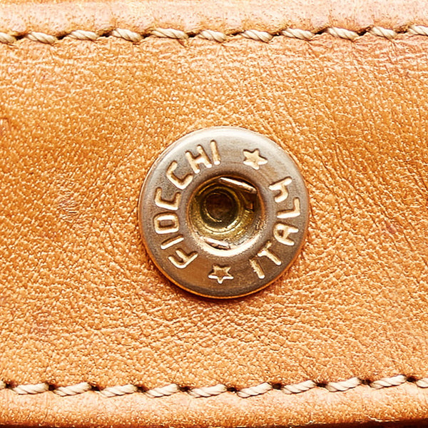 セリーヌ マカダム ブラウン PVC レザー トートバッグ レディース CELINE 【中古】