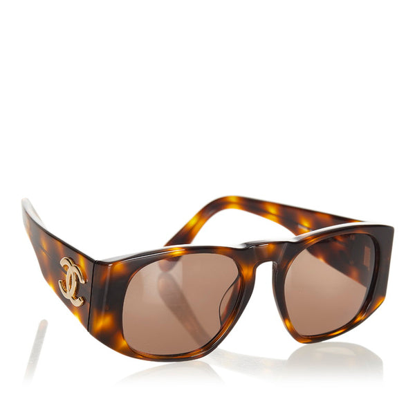 シャネル ココマーク 01451 91235 ブラウン プラスチック サングラス レディース CHANEL 【中古】