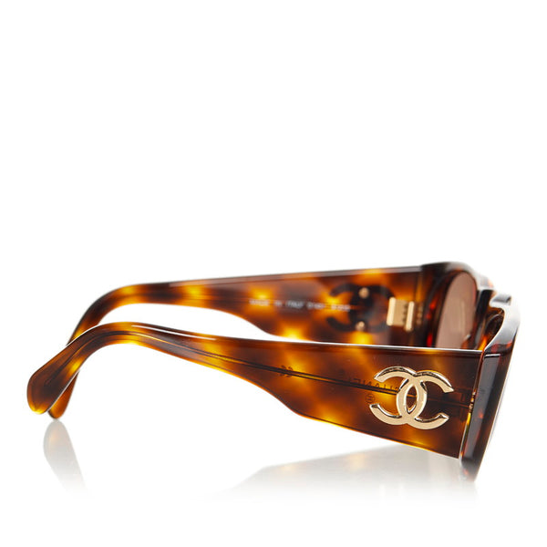 シャネル ココマーク 01451 91235 ブラウン プラスチック サングラス レディース CHANEL 【中古】