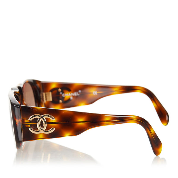 シャネル ココマーク 01451 91235 ブラウン プラスチック サングラス レディース CHANEL 【中古】