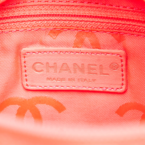 シャネル カンボンライン ホワイト ブラック レザー トートバッグ レディース CHANEL 【中古】