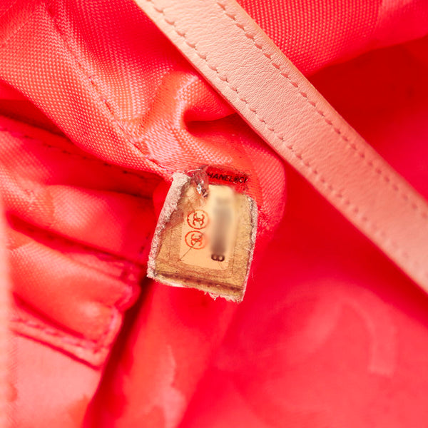 シャネル カンボンライン ホワイト ブラック レザー トートバッグ レディース CHANEL 【中古】