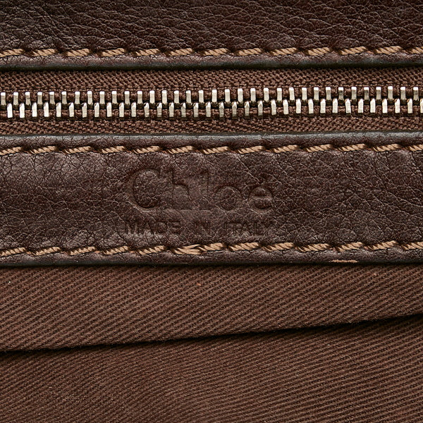 クロエ パディントン ブラウン レザー ハンドバッグ レディース Chloe 【中古】