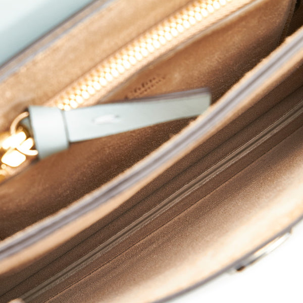 クロエ フェイ ブルー レザー スウェード ハンドバッグ ショルダーバッグ 2WAY レディース Chloe 【中古】