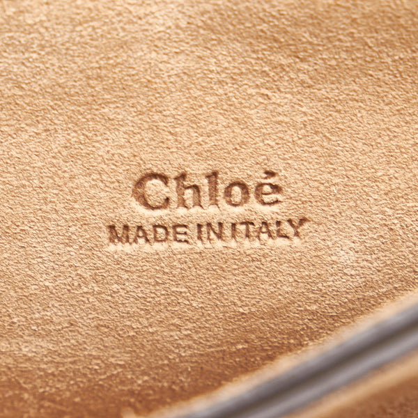 クロエ フェイ ブルー レザー スウェード ハンドバッグ ショルダーバッグ 2WAY レディース Chloe 【中古】