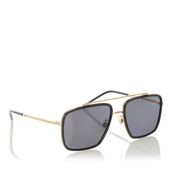ドルチェアンドガッバーナ サングラス ブラック プラスチック メッキ レディース DOLCE&GABBANA 【中古】