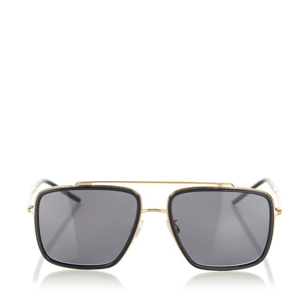 ドルチェアンドガッバーナ サングラス ブラック プラスチック メッキ レディース DOLCE&GABBANA 【中古】