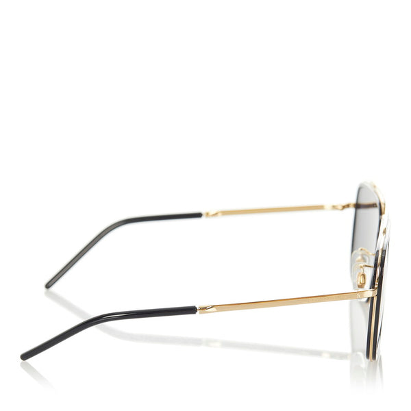 ドルチェアンドガッバーナ サングラス ブラック プラスチック メッキ レディース DOLCE&GABBANA 【中古】