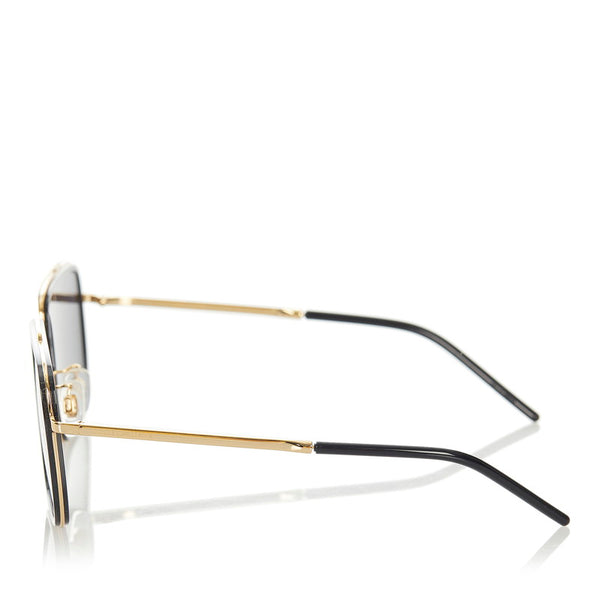 ドルチェアンドガッバーナ サングラス ブラック プラスチック メッキ レディース DOLCE&GABBANA 【中古】