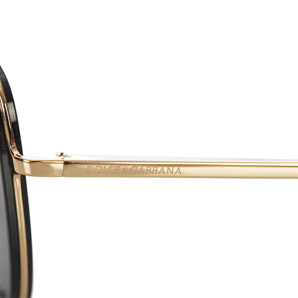 ドルチェアンドガッバーナ サングラス ブラック プラスチック メッキ レディース DOLCE&GABBANA 【中古】