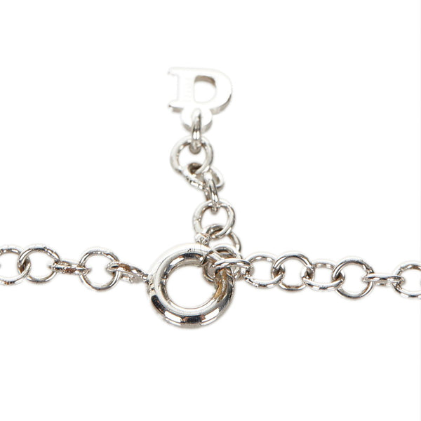 クリスチャンディオール シルバー メタル ネックレス レディース Christian Dior 【中古】