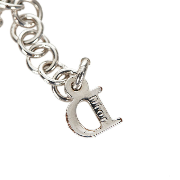 クリスチャンディオール シルバー メタル ネックレス レディース Christian Dior 【中古】