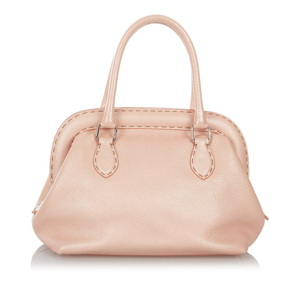 フェンディ セレリア ハンドバッグ 8BN127 ピンク レザー レディース FENDI 【中古】