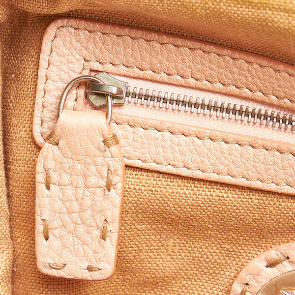 フェンディ セレリア ハンドバッグ 8BN127 ピンク レザー レディース FENDI 【中古】