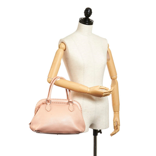 フェンディ セレリア ハンドバッグ 8BN127 ピンク レザー レディース FENDI 【中古】