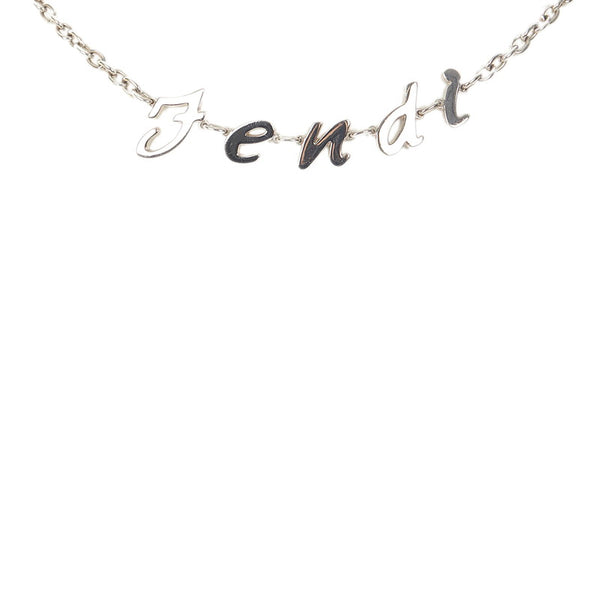 フェンディ シルバー メタル ネックレス レディース FENDI 【中古】