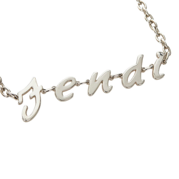 フェンディ シルバー メタル ネックレス レディース FENDI 【中古】