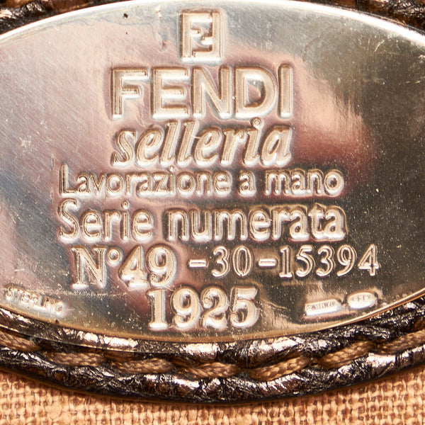 フェンディ トートバッグ 8BR595 ゴールド レザー メッキ レディース FENDI 【中古】