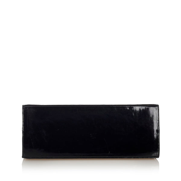 サルヴァトーレフェラガモ ガンチーニ  ゴールド金具 DD-21 2181 ブラック レザー ハンドバッグ レディース Salvatore Ferragamo 【中古】