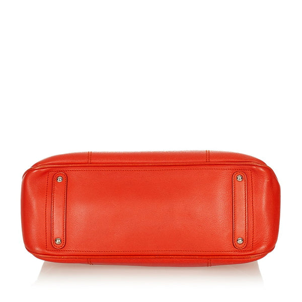 サルヴァトーレフェラガモ ガンチーニ ハンドバッグ OY-21 4301 オレンジ レザー レディース Salvatore Ferragamo 【中古】