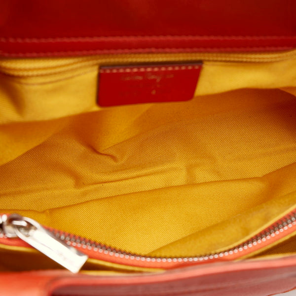 サルヴァトーレフェラガモ ガンチーニ ハンドバッグ OY-21 4301 オレンジ レザー レディース Salvatore Ferragamo 【中古】