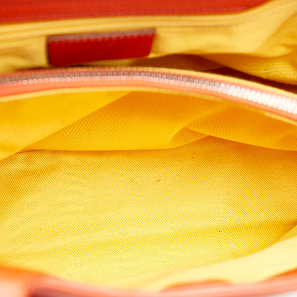 サルヴァトーレフェラガモ ガンチーニ ハンドバッグ OY-21 4301 オレンジ レザー レディース Salvatore Ferragamo 【中古】