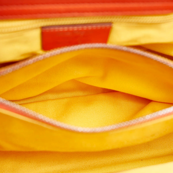 サルヴァトーレフェラガモ ガンチーニ ハンドバッグ OY-21 4301 オレンジ レザー レディース Salvatore Ferragamo 【中古】