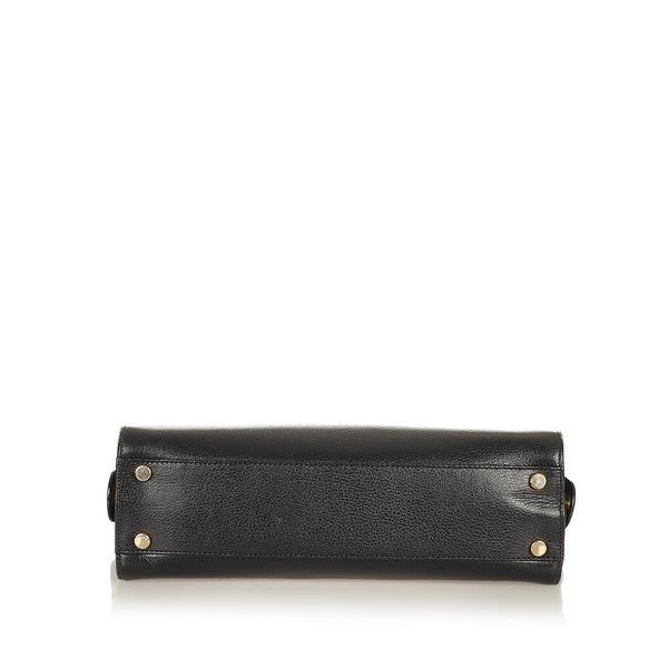 サルヴァトーレフェラガモ ガンチーニ AX 21 5644 ブラック レザー ハンドバッグ ショルダーバッグ 2WAY レディース Salvatore Ferragamo 【中古】