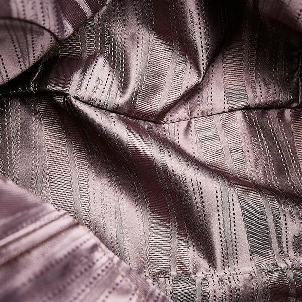 サルヴァトーレフェラガモ ガンチーニ ハンドバッグ AB-21 B936 ブラウン レザー レディース Salvatore Ferragamo 【中古】