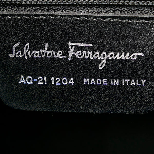 サルヴァトーレフェラガモ ハンドバッグ AQ-21 1204 ライトブルー レザー レディース Salvatore Ferragamo 【中古】